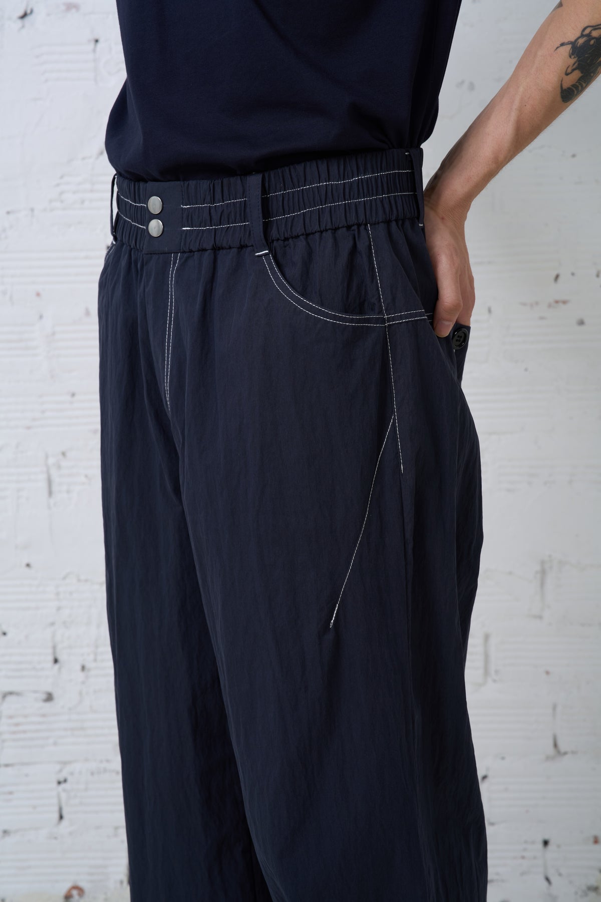 MAXI UTILITY PANTS / DARK NAVY