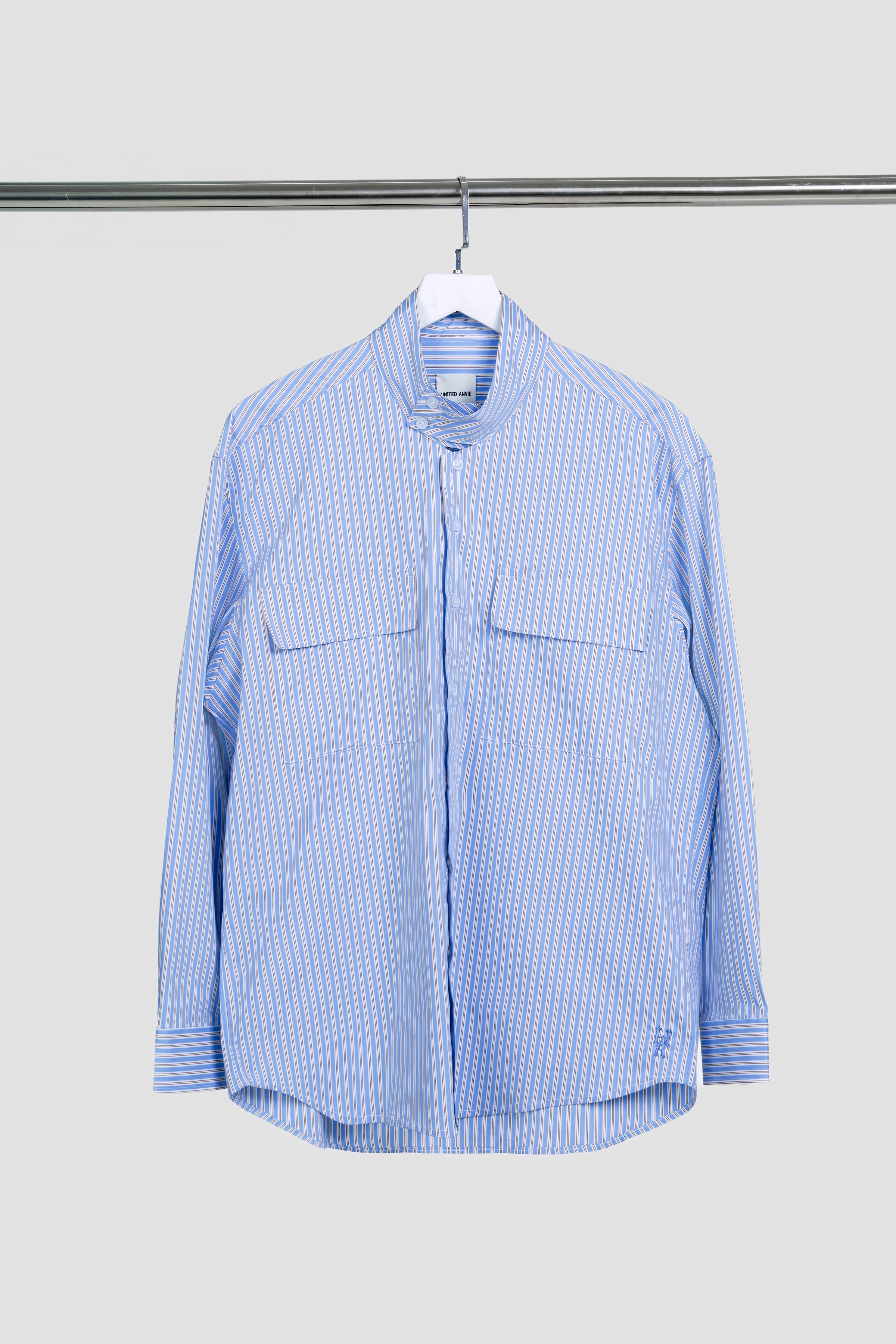 HIGH NECK DOUBLE POCKET SHIRTS