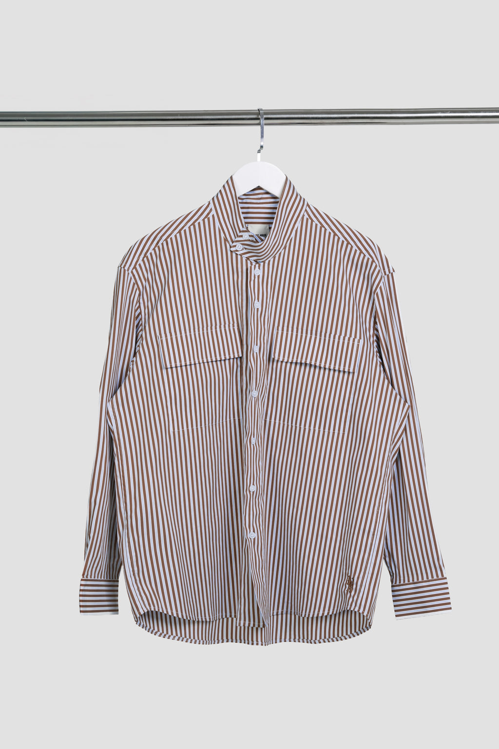HIGH NECK DOUBLE POCKET SHIRTS
