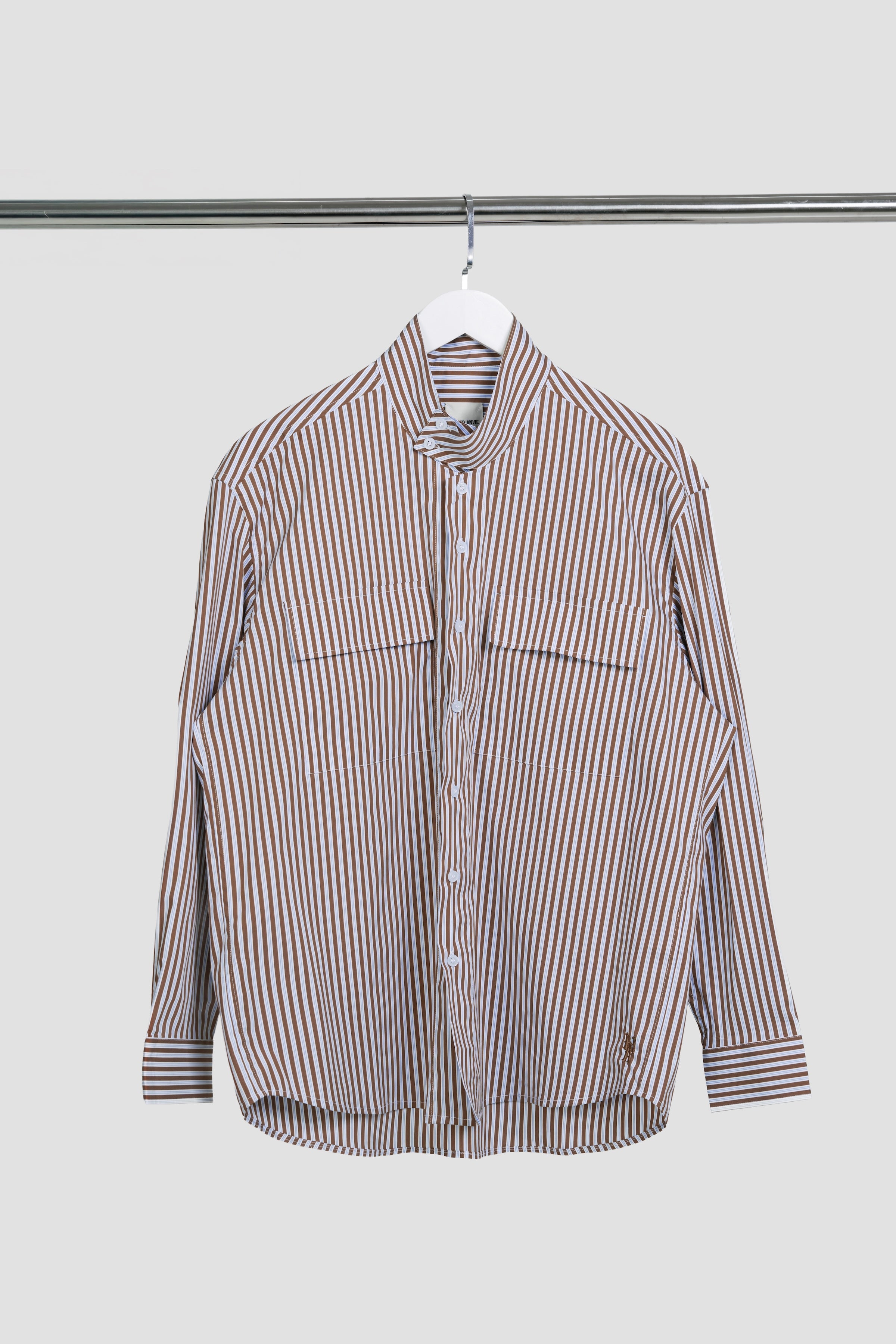 HIGH NECK DOUBLE POCKET SHIRTS