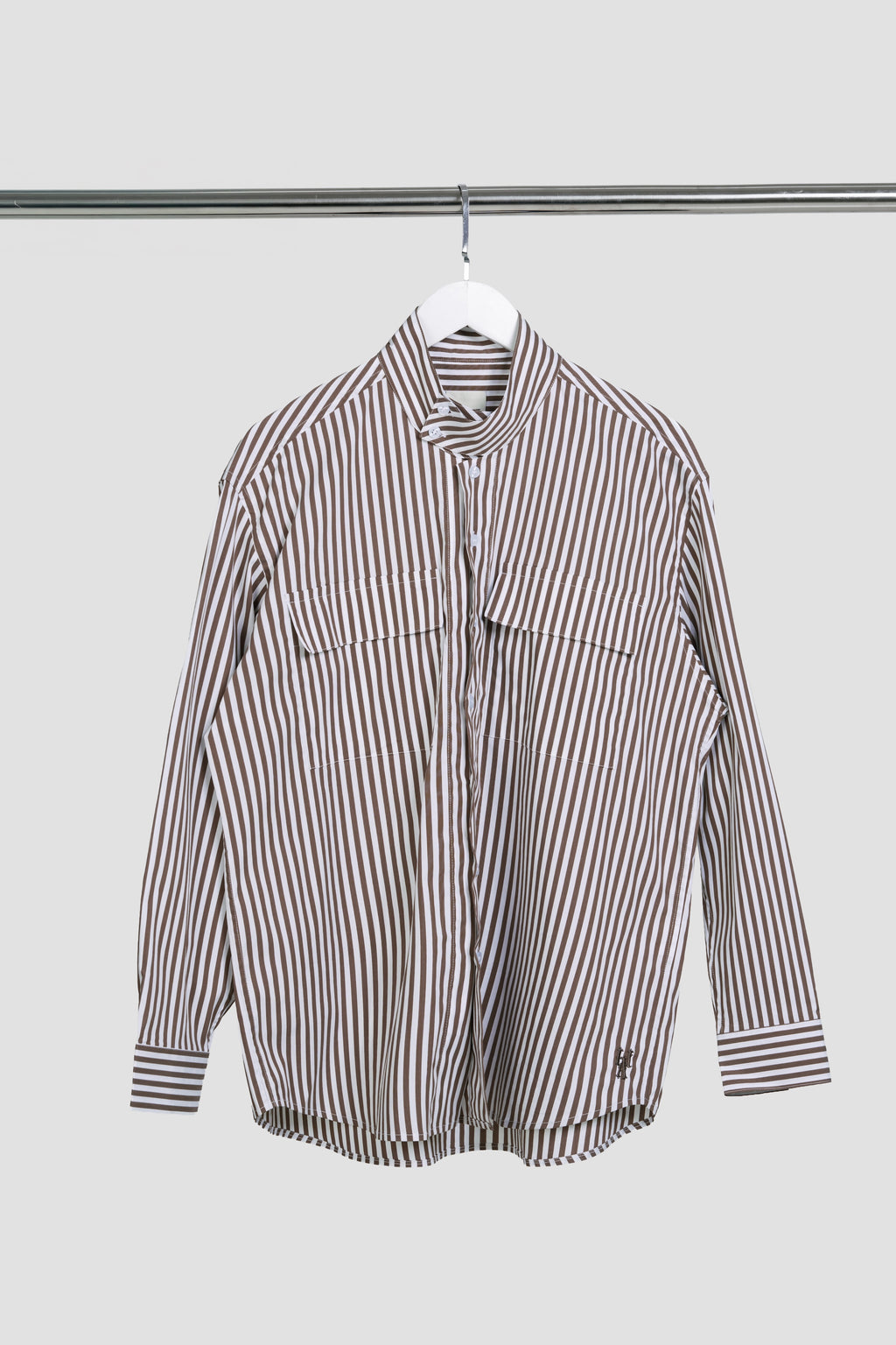 HIGH NECK DOUBLE POCKET SHIRTS