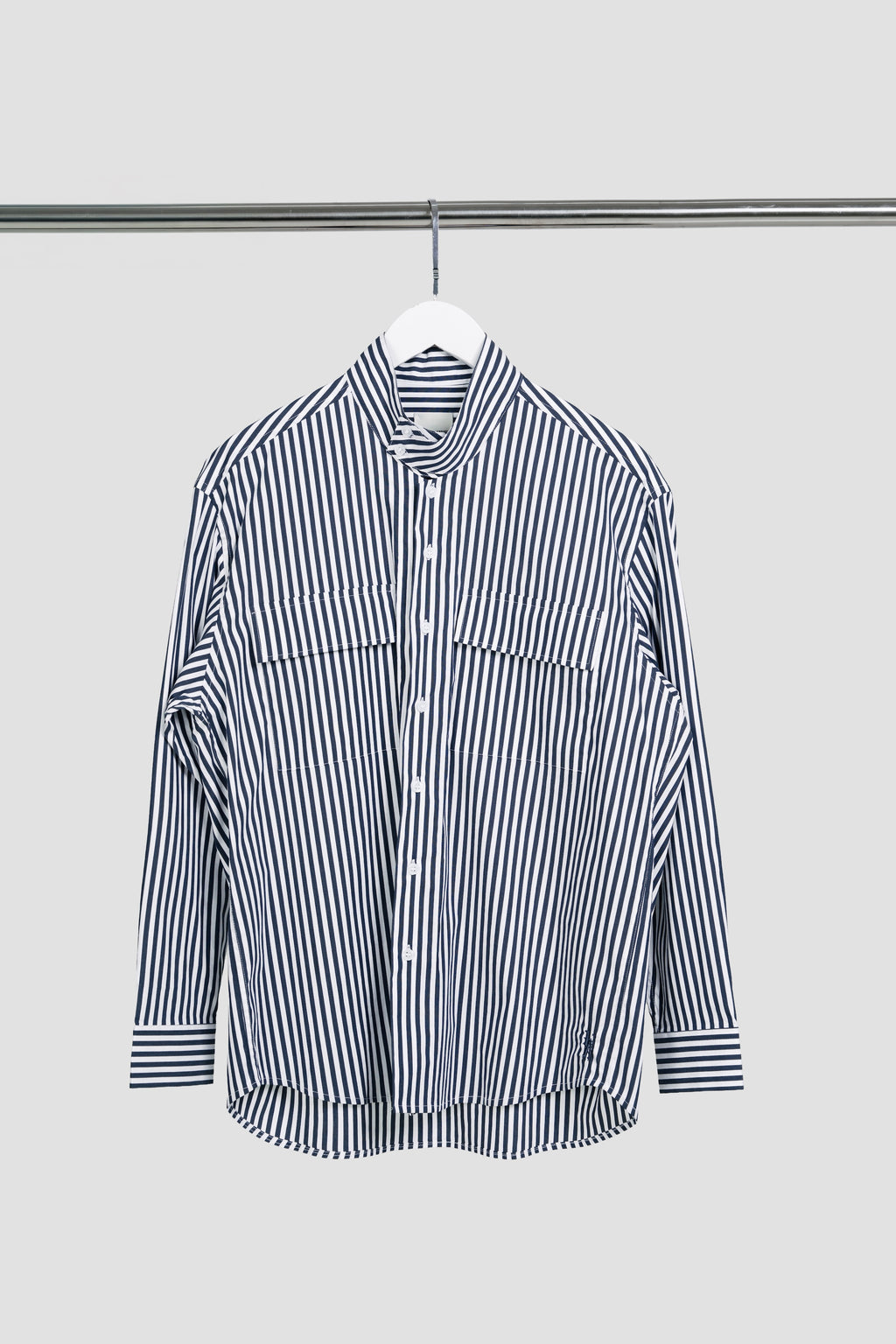 HIGH NECK DOUBLE POCKET SHIRTS
