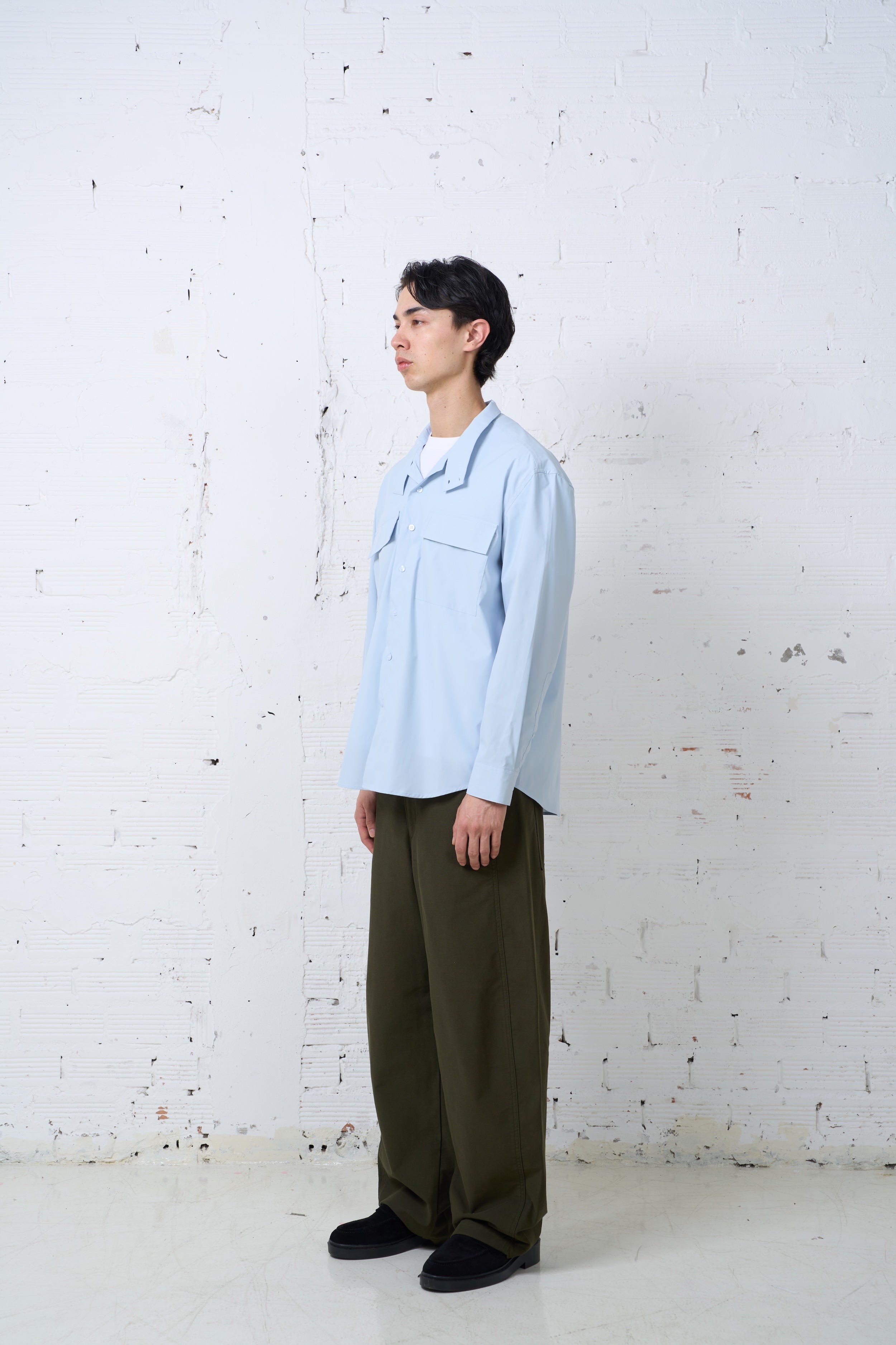 HIGH NECK DOUBLE POCKET SHIRTS