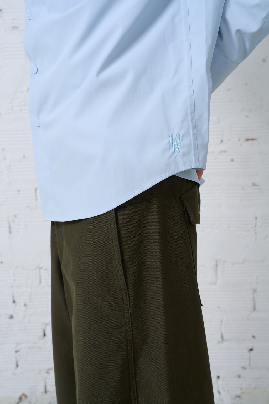 HIGH NECK DOUBLE POCKET SHIRTS