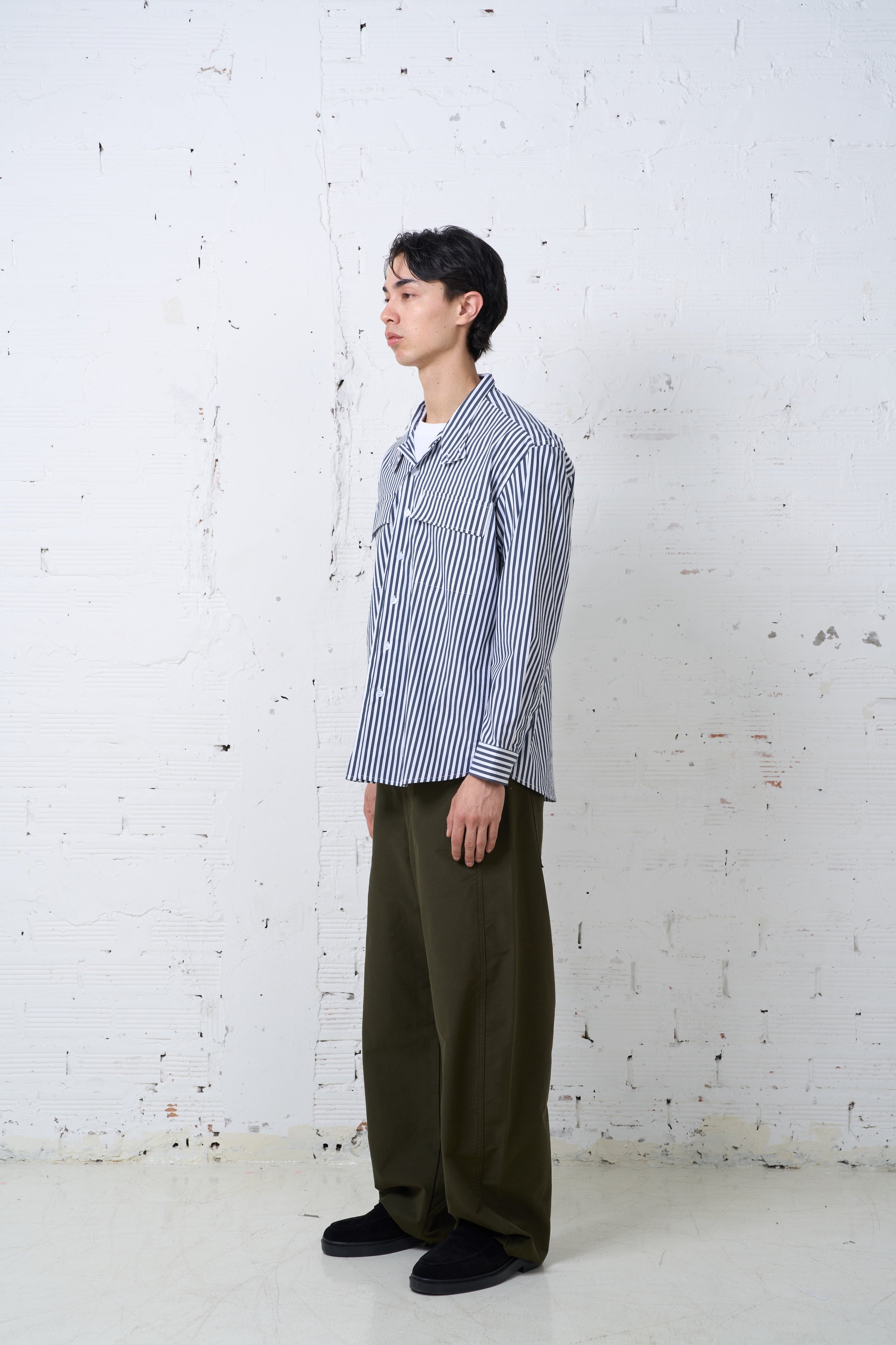 HIGH NECK DOUBLE POCKET SHIRTS