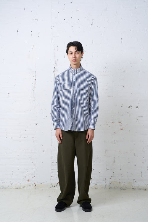HIGH NECK DOUBLE POCKET SHIRTS