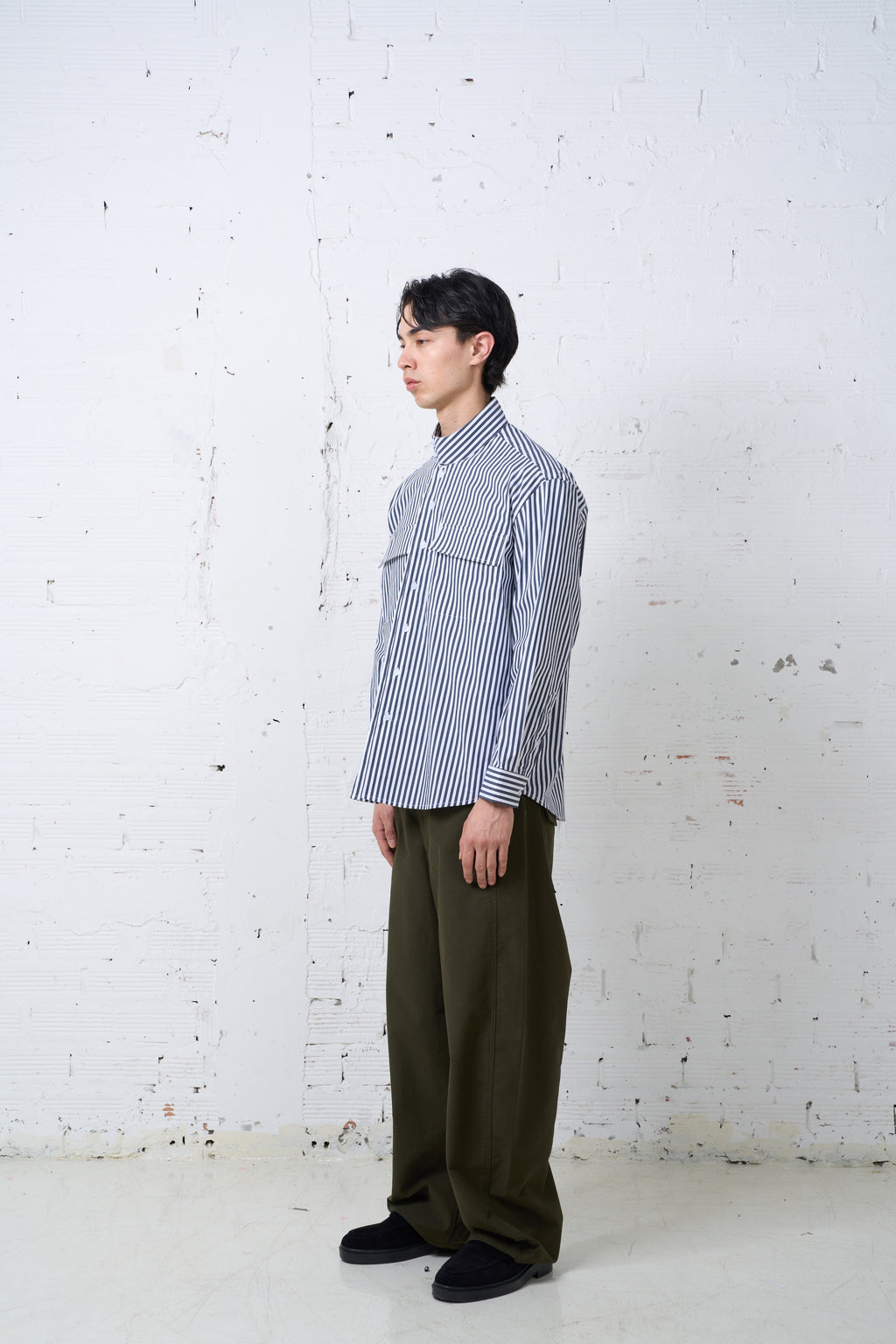 HIGH NECK DOUBLE POCKET SHIRTS