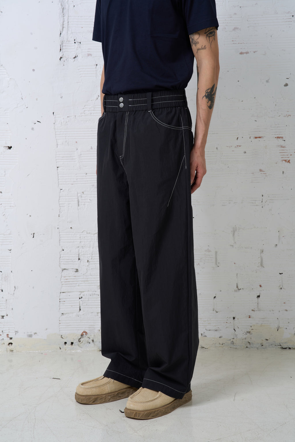 MAXI UTILITY PANTS / BLACK