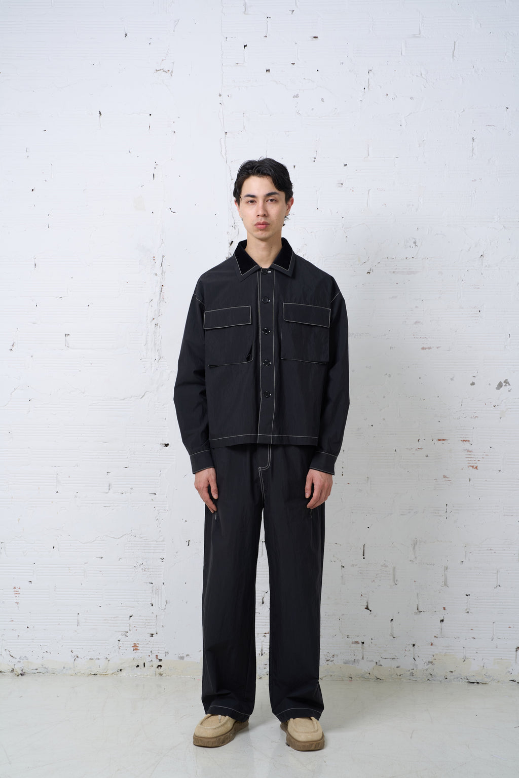 MAXI UTILITY JACKET / BLACK