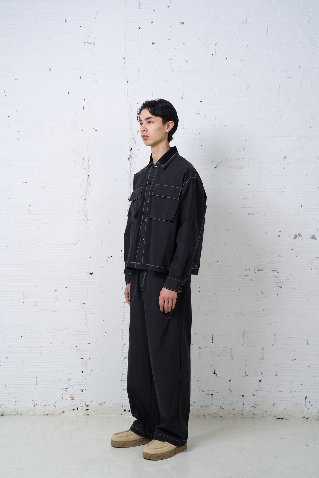 MAXI UTILITY JACKET / BLACK