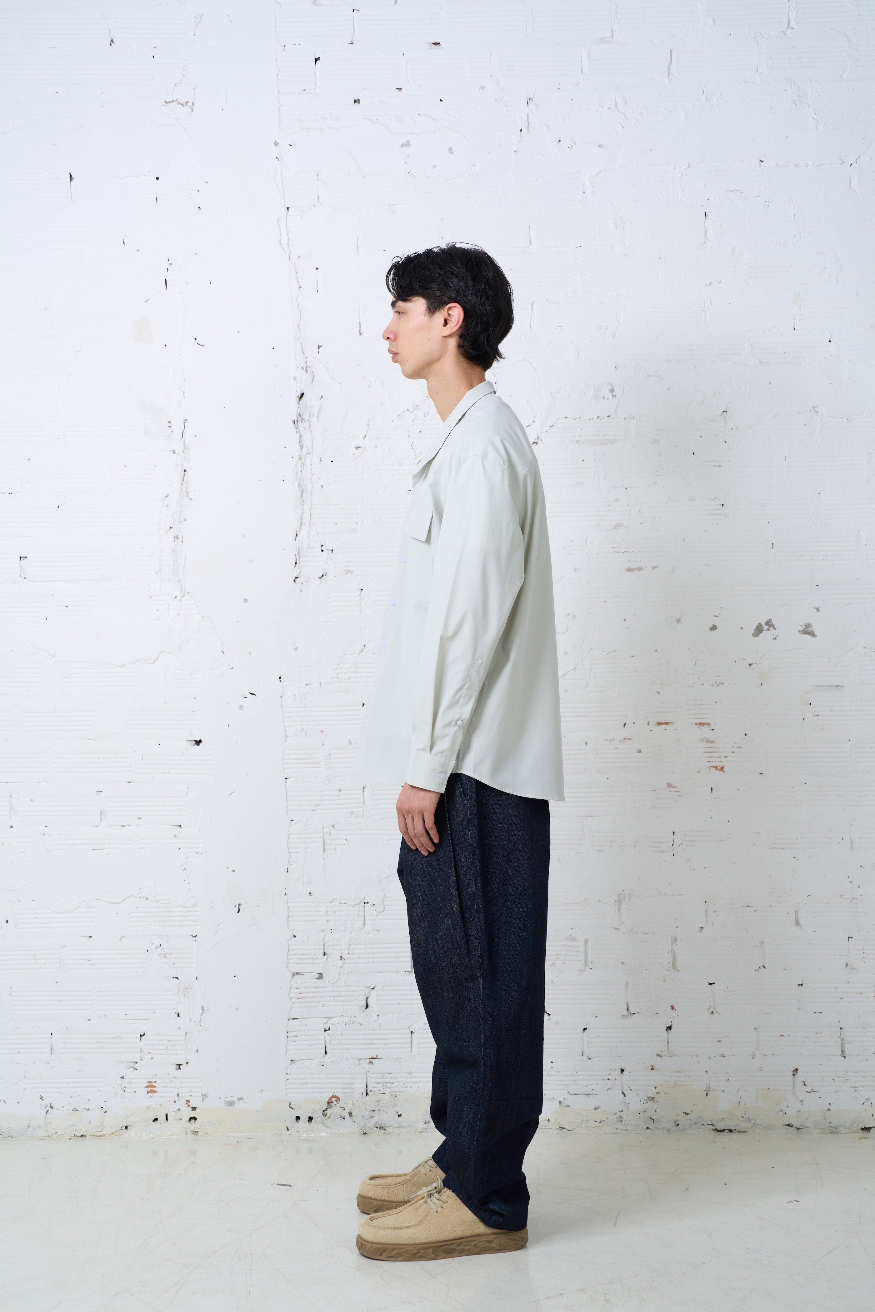 HIGH NECK DOUBLE POCKET SHIRTS