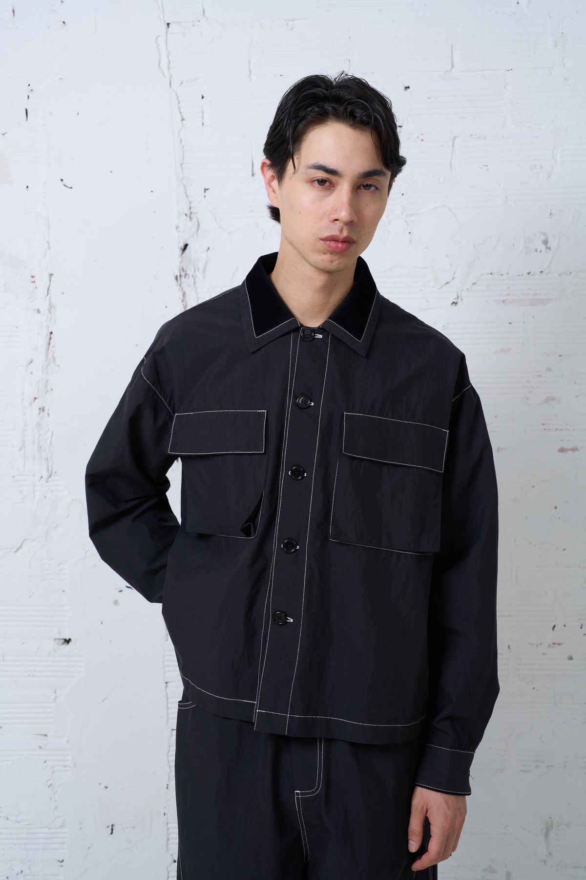MAXI UTILITY JACKET / BLACK
