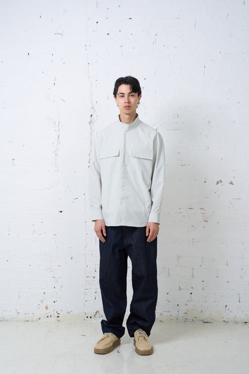 HIGH NECK DOUBLE POCKET SHIRTS