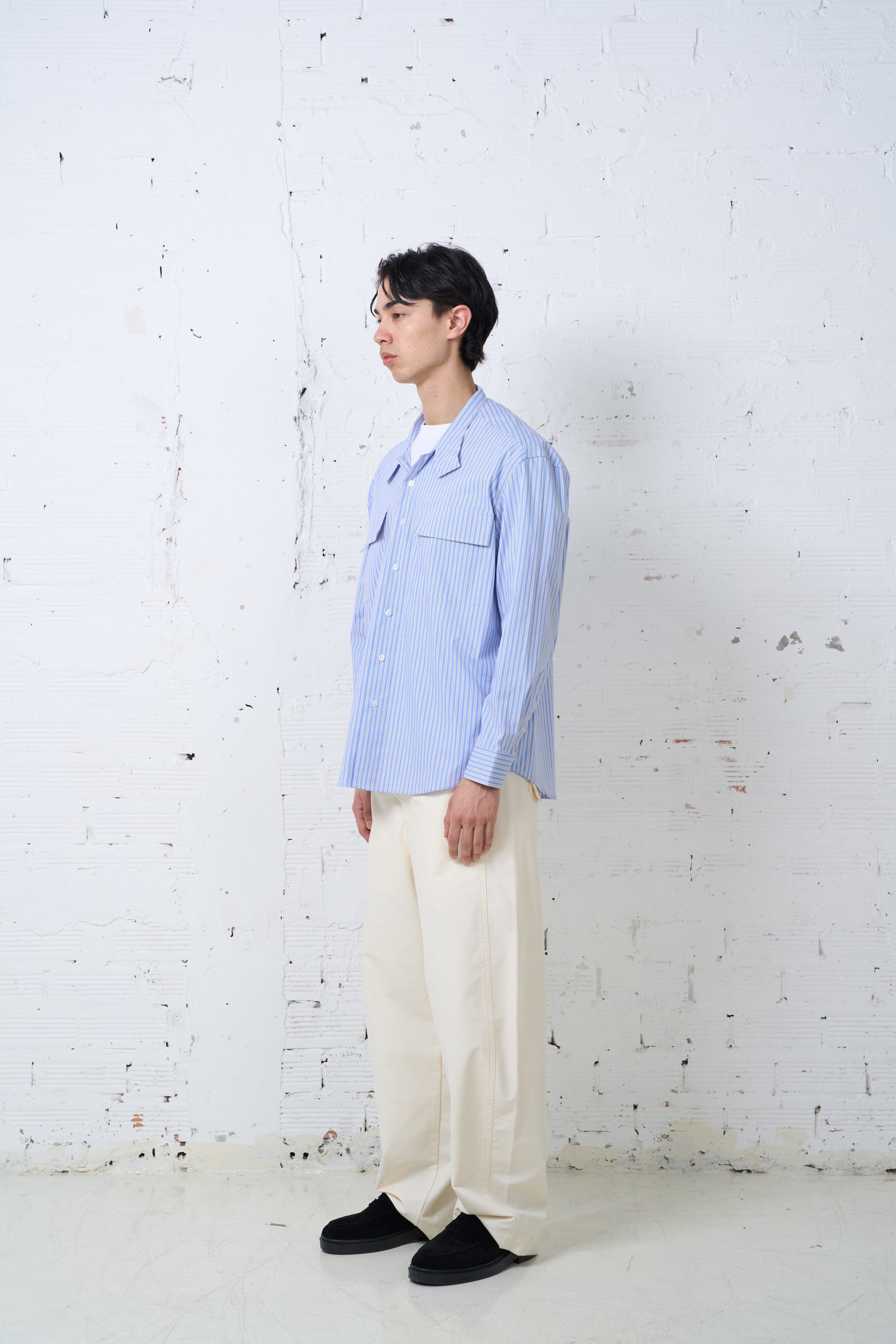 HIGH NECK DOUBLE POCKET SHIRTS