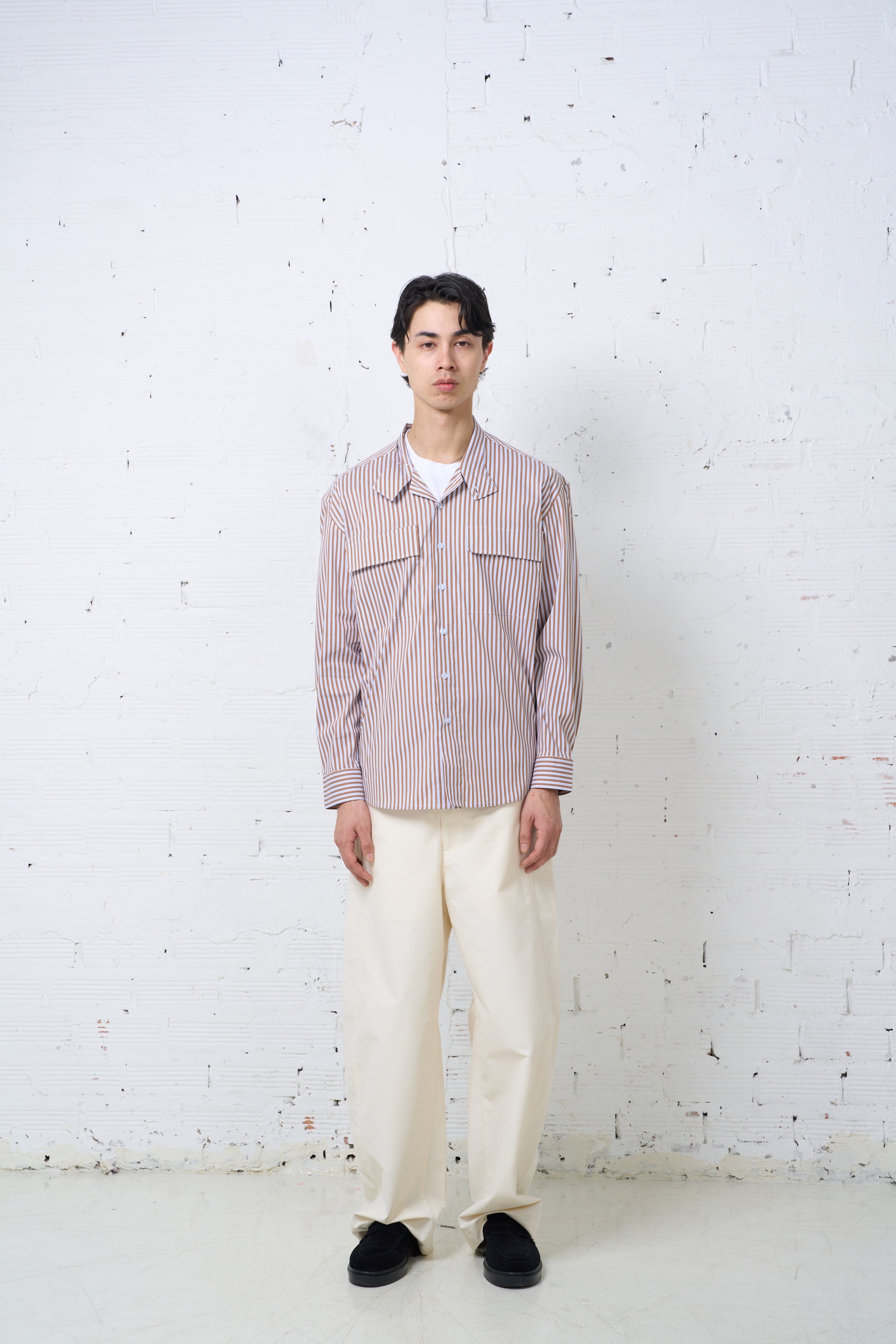 HIGH NECK DOUBLE POCKET SHIRTS