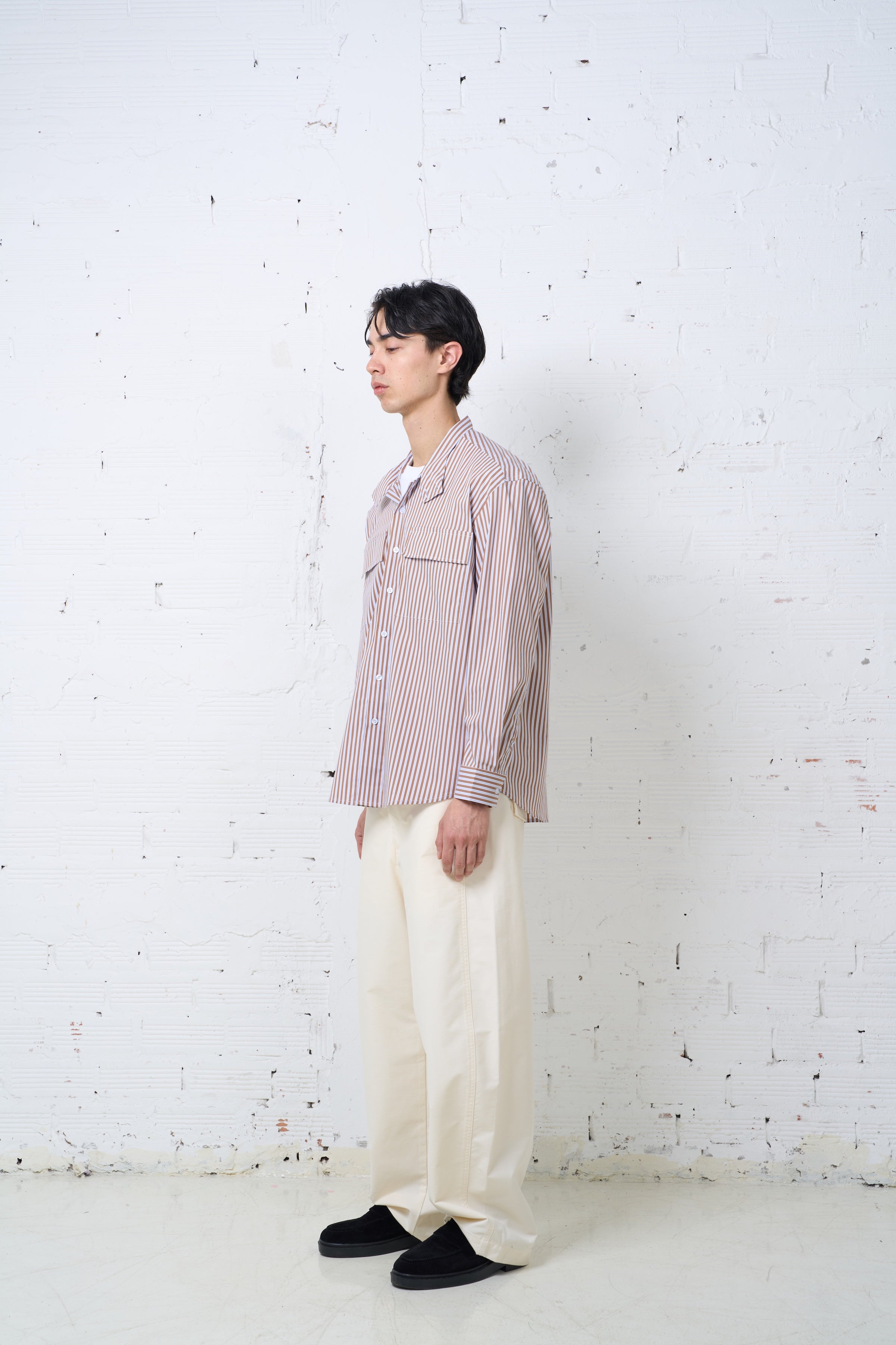 HIGH NECK DOUBLE POCKET SHIRTS