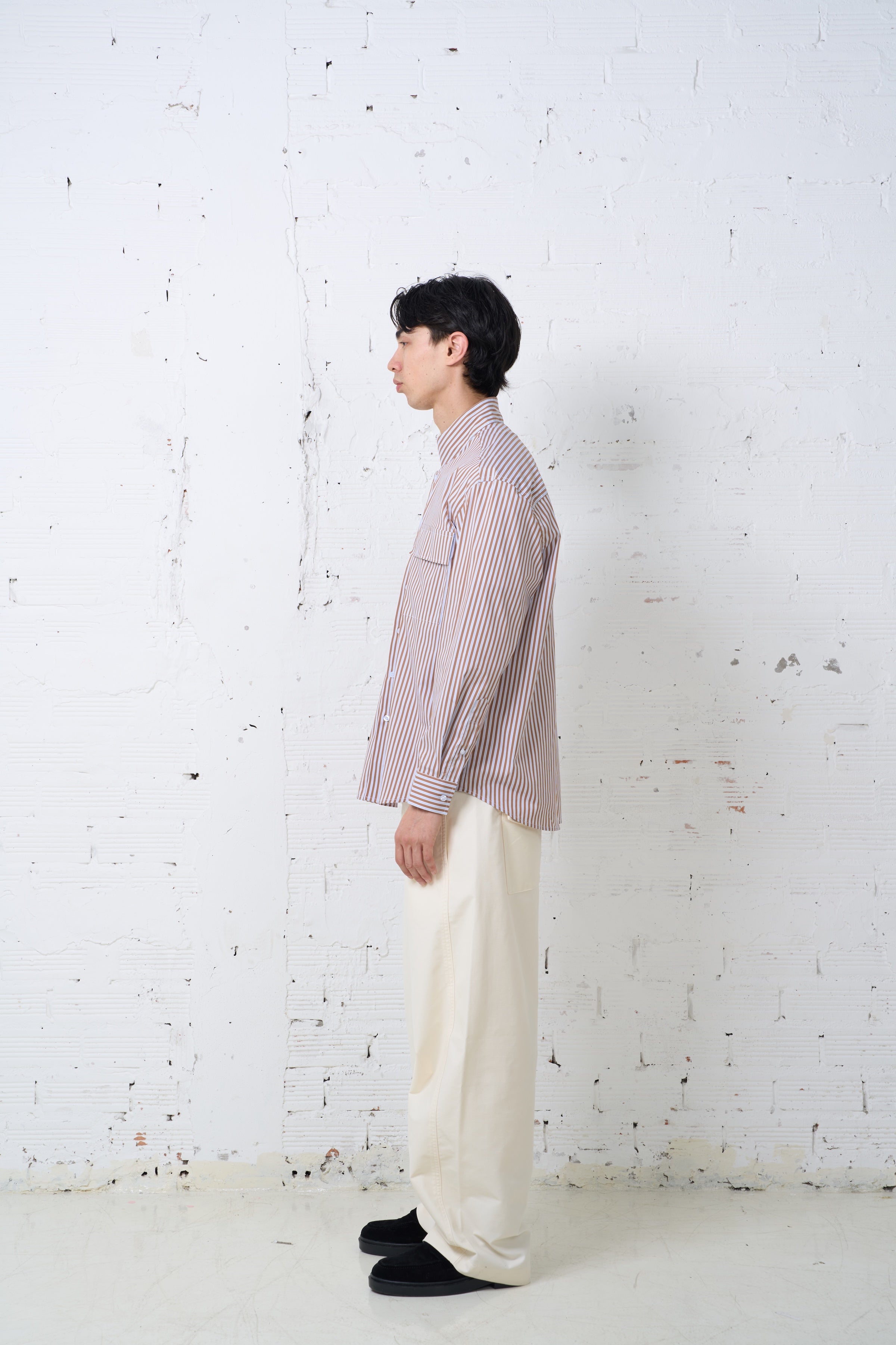 HIGH NECK DOUBLE POCKET SHIRTS